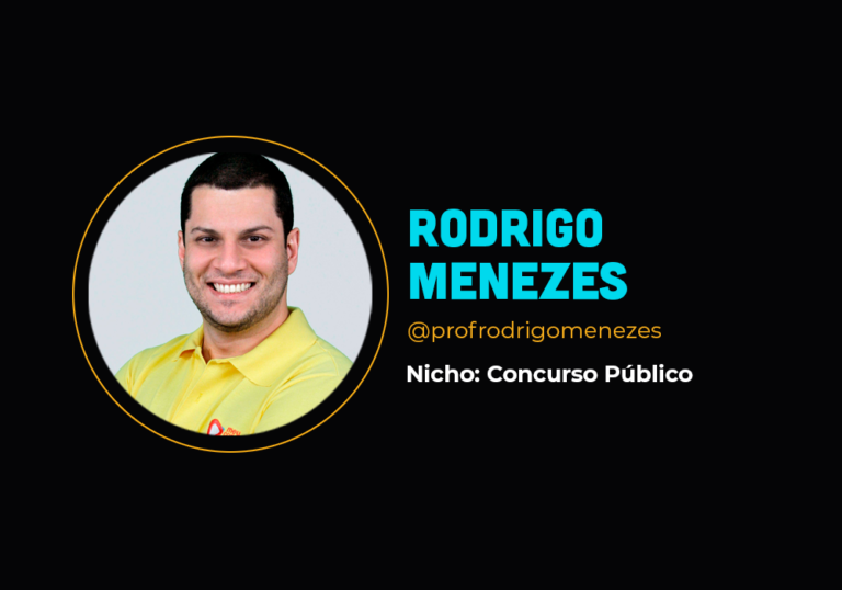 Ele faturou mais de R$ 2 milhões em um ano no nicho de concurso – Rodrigo Menezes