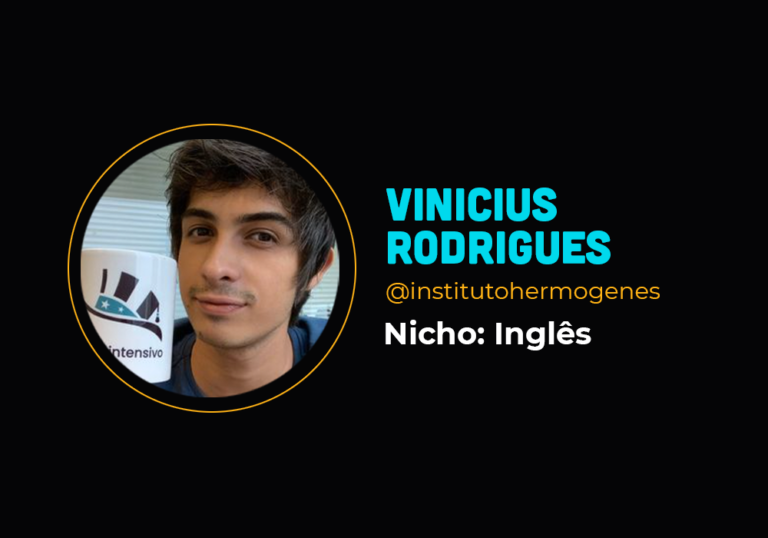 Aos 21 anos ele fez 6 em 7 ensinando inglês – Vinicius Rodrigues